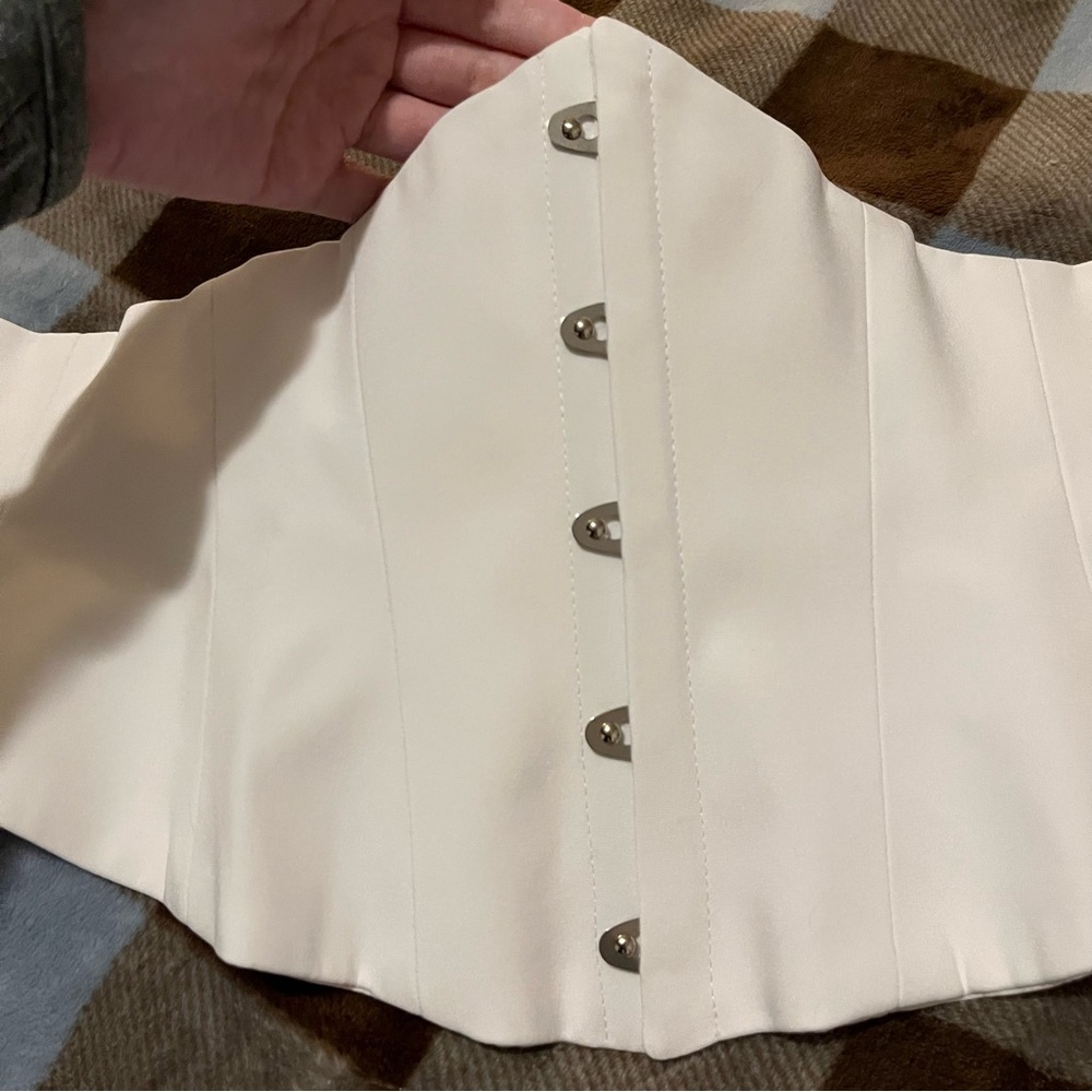 Custom-made White Underbust Corset